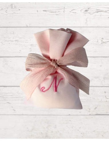 Sacchettino Portaconfetti Rosa Tinta...