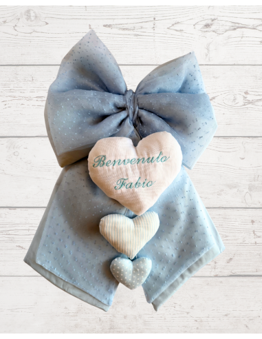 Fiocco Nascita Grande Azzurro